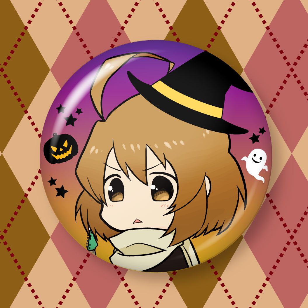 なっちゅの2022年10月の缶バッジデザイン