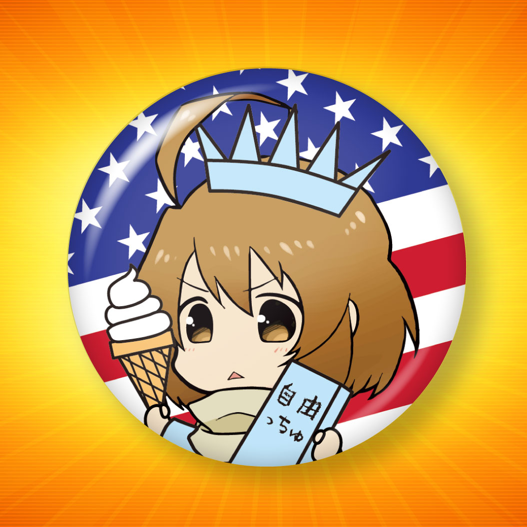 なっちゅの2022年11月の缶バッジデザイン