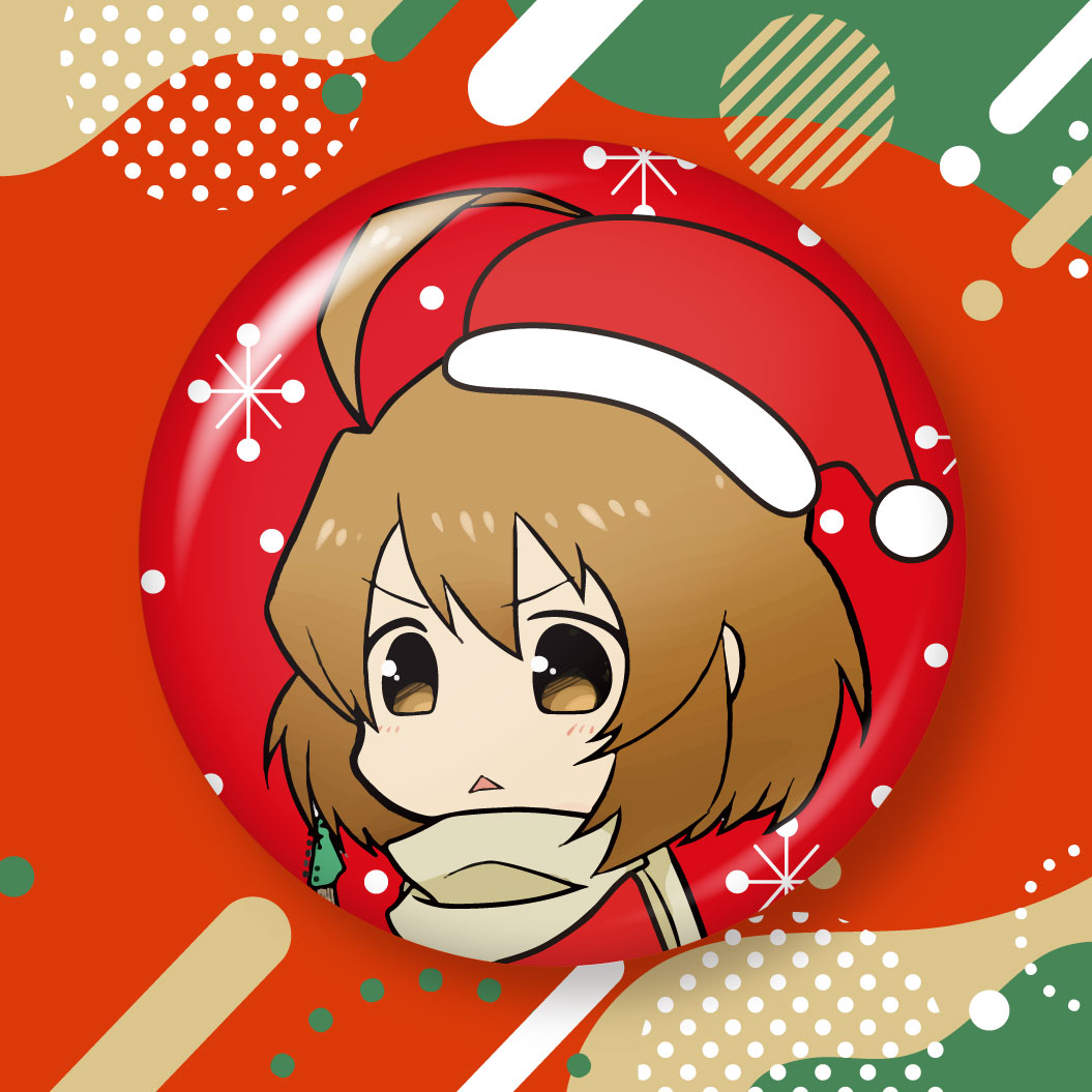 なっちゅの2022年12月の缶バッジデザイン