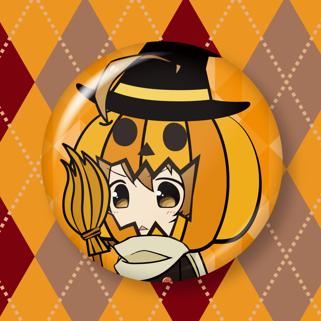 なっちゅの2023年10月の缶バッジデザイン