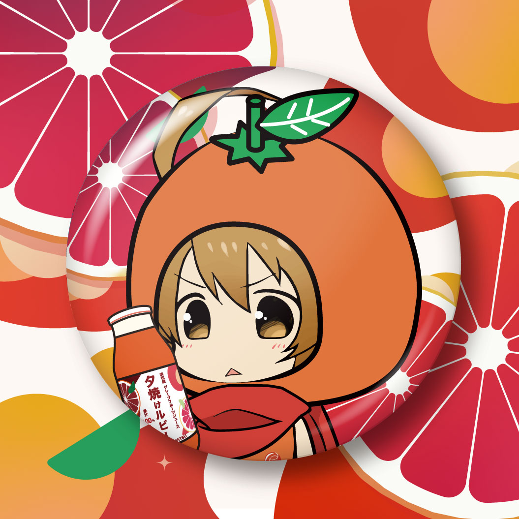 なっちゅの2024年1月の缶バッジデザイン