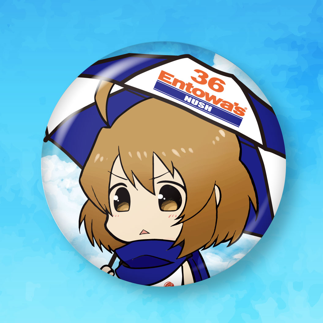 なっちゅの2024年8月の缶バッジデザイン