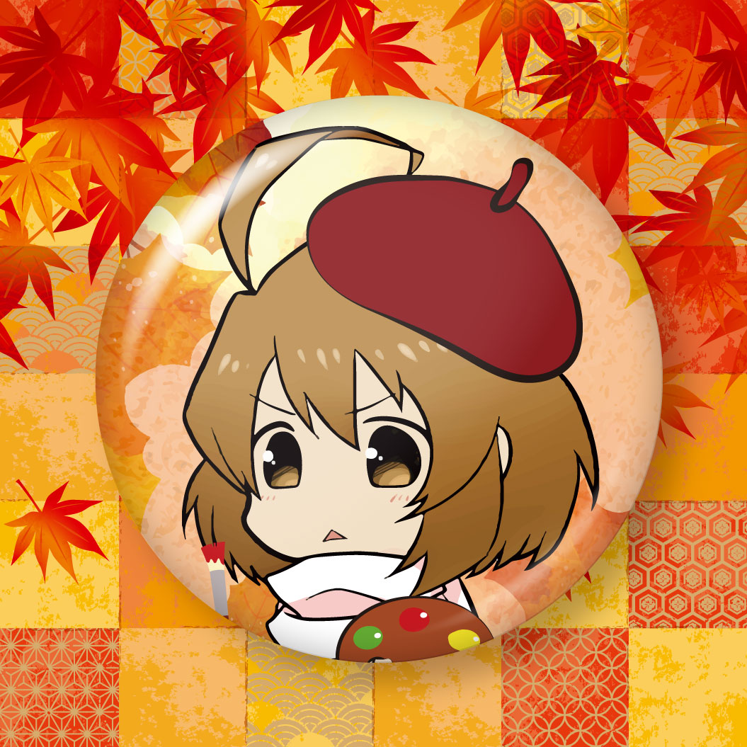 なっちゅの2024年10月の缶バッジデザイン