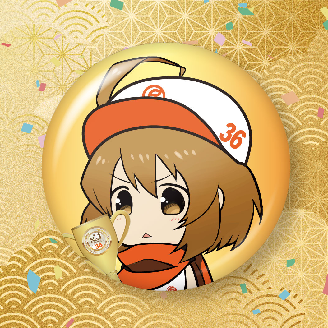 なっちゅの2024年12月の缶バッジデザイン