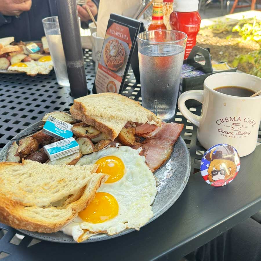 朝食-しゃちょーアメリカ出張2024