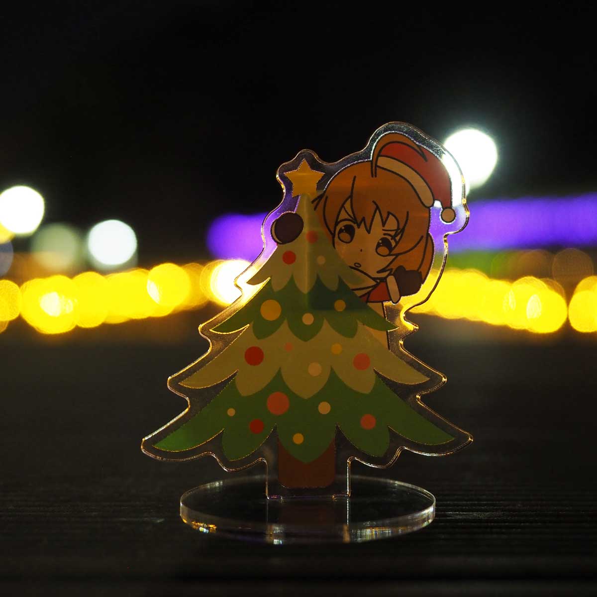 アクリルクリップのイルミネーション撮影
