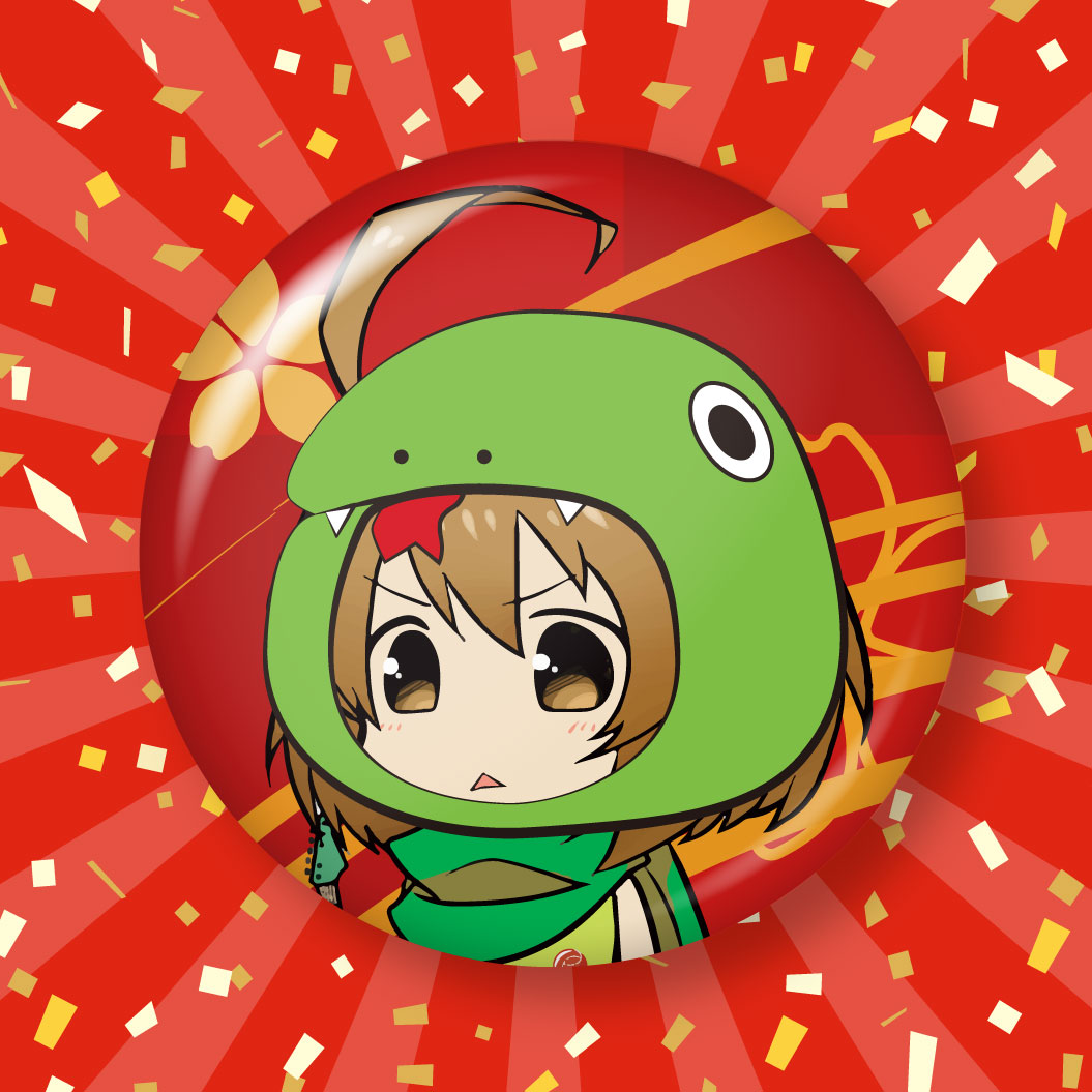 なっちゅの2025年1月の缶バッジデザイン