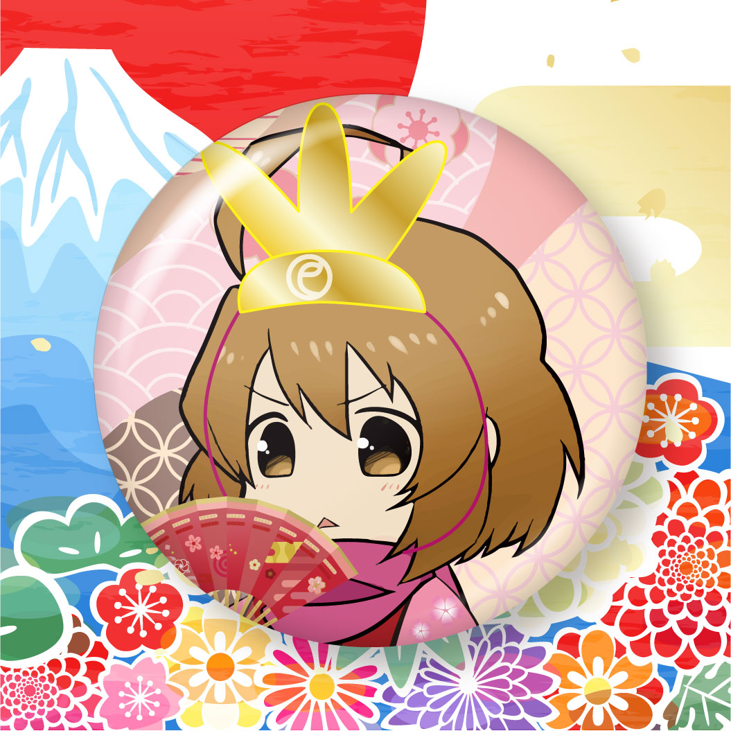 なっちゅの2025年3月の缶バッジデザイン