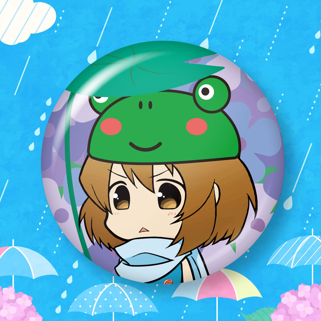 なっちゅの2025年6月の缶バッジデザイン