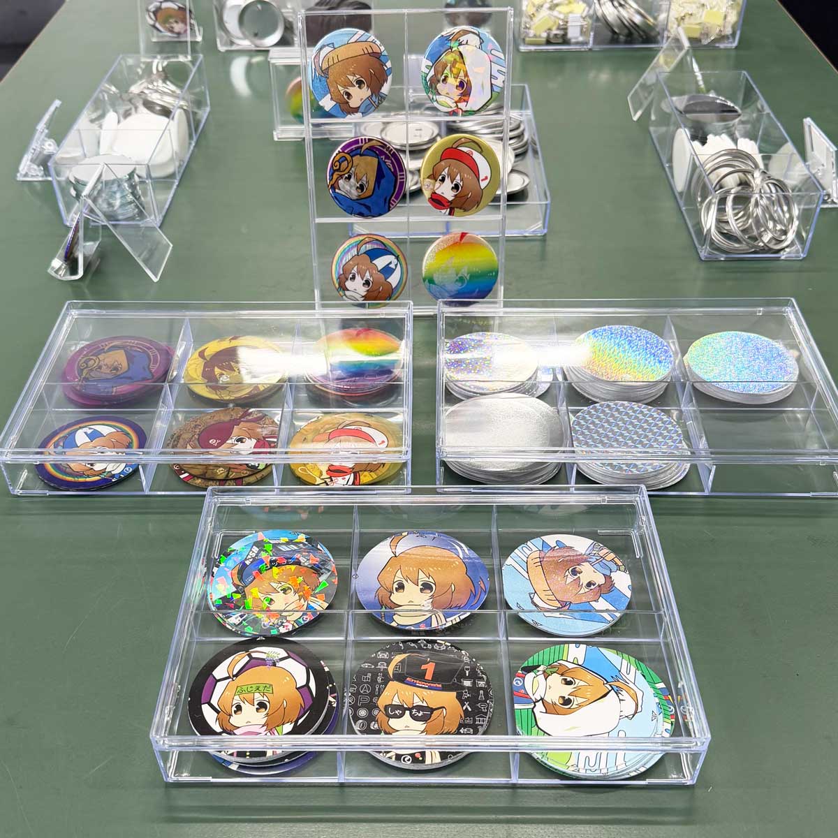 エントワ工場見学-缶バッジ体験