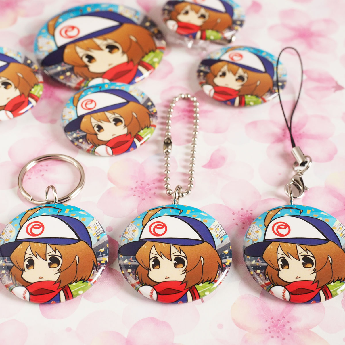 円型38mm缶バッジ-キーホルダー・ストラップ・ボールチェーン