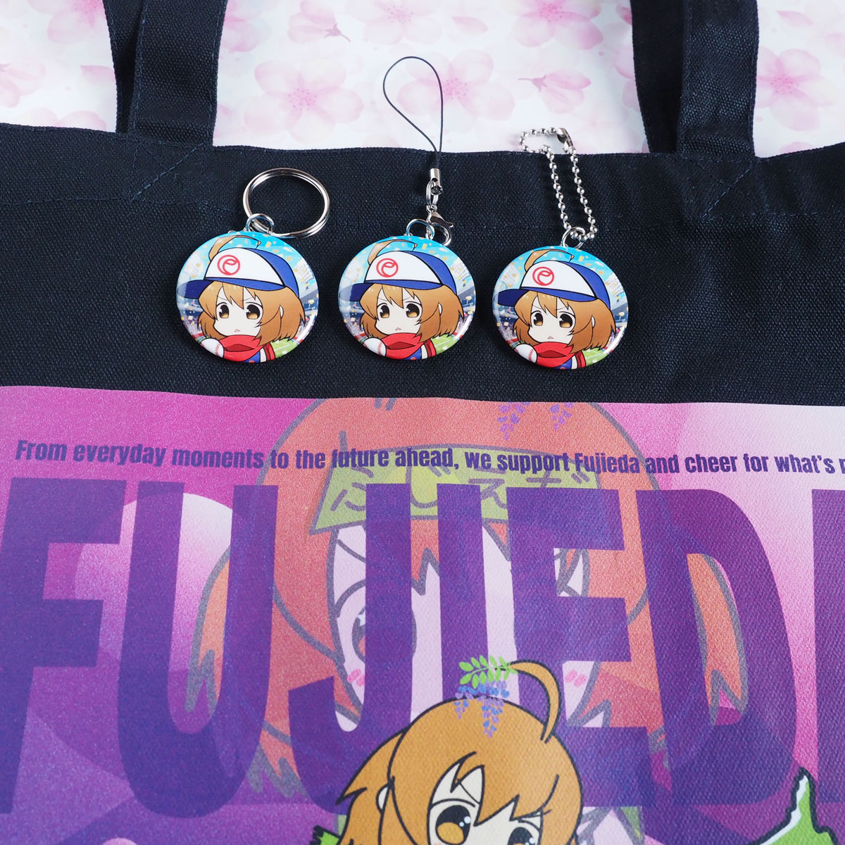 円型38mm缶バッジ-キーホルダー・ストラップ・ボールチェーン