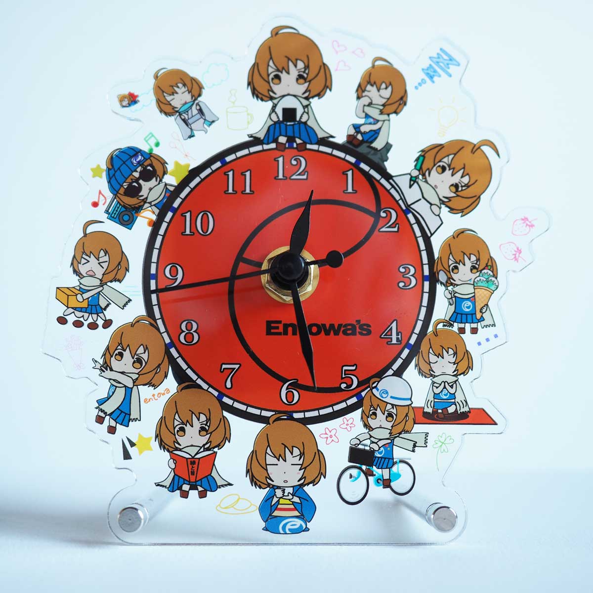 キャラクターアクリル時計