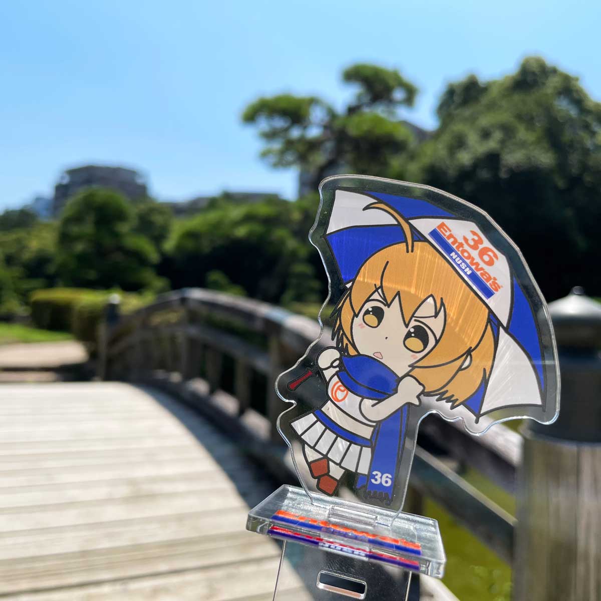 撮影用棒付きアクスタ参考例
