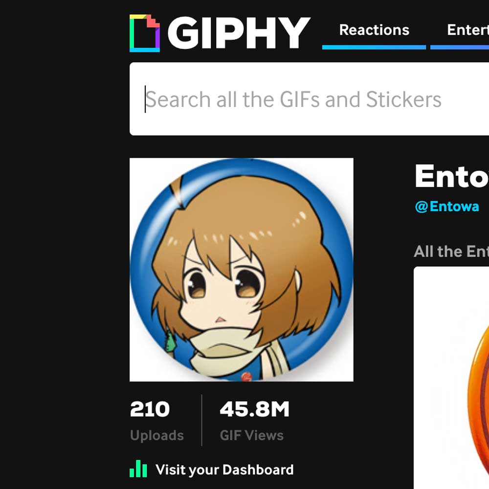 GIPHY（ギッフィー）のインプレッション