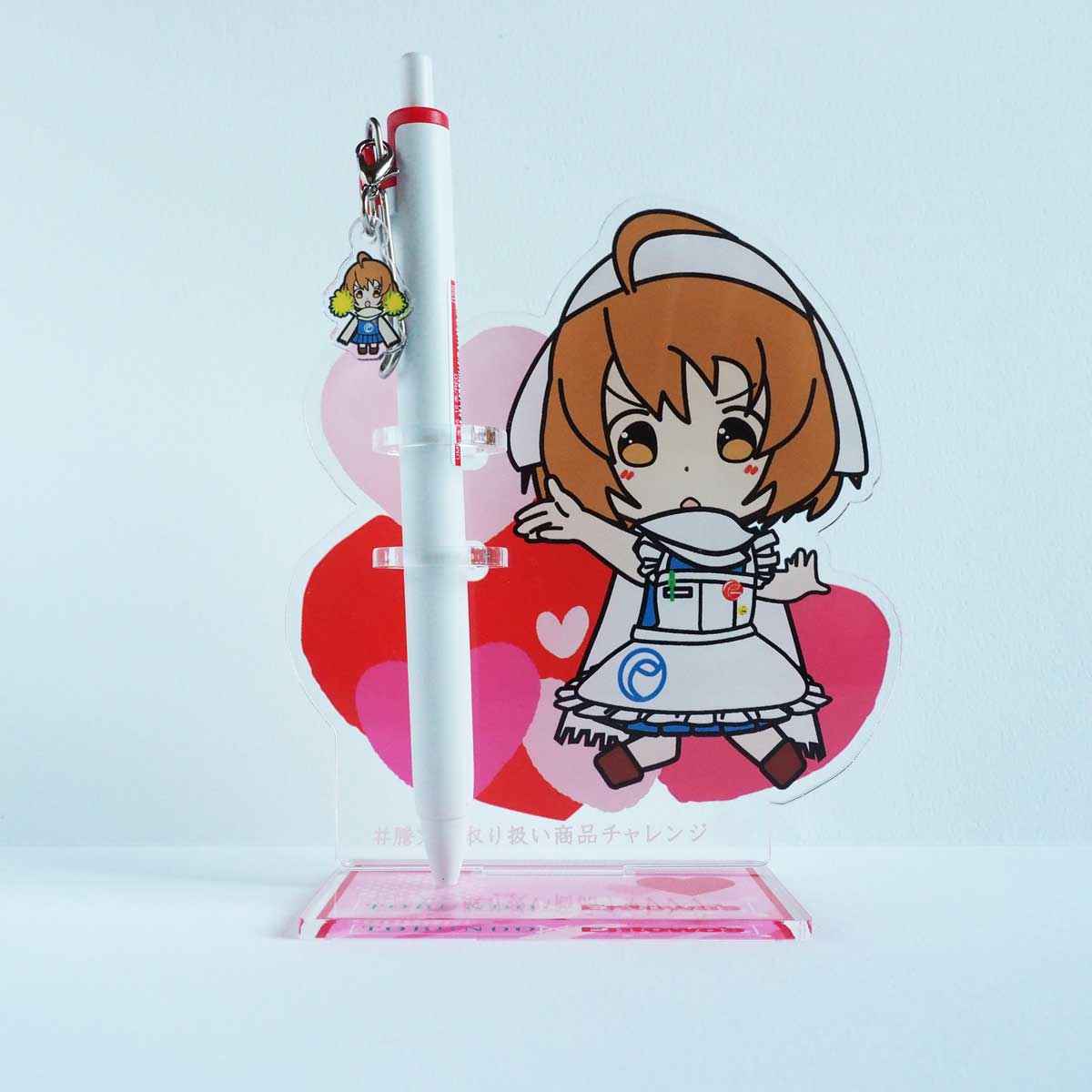 ミニミニアクリルグッズの文具プラス例