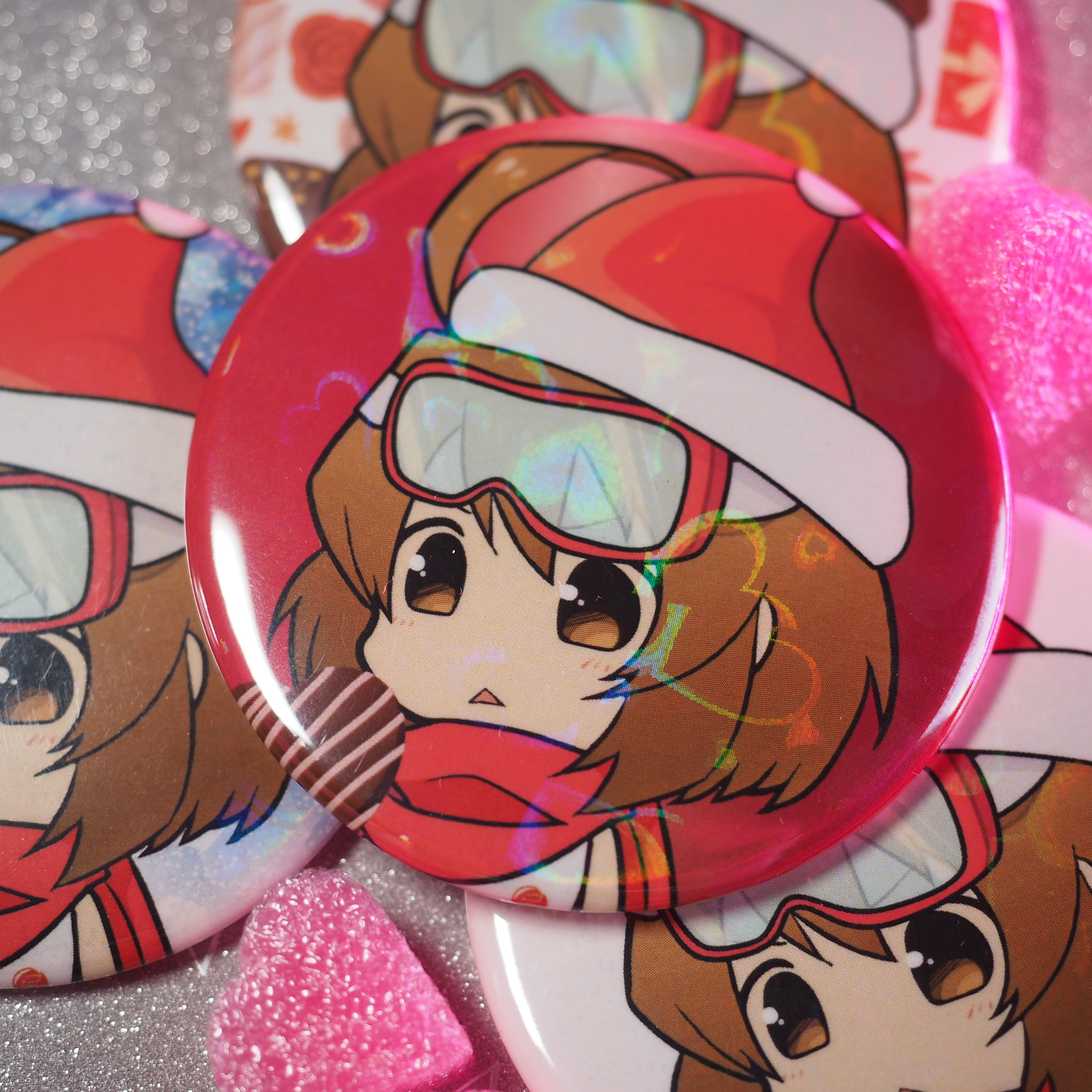 缶バッジの「オーバーホロ」