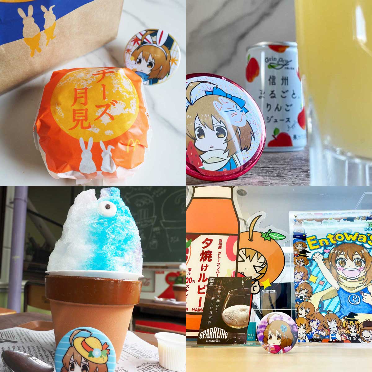 缶バッジスタンド使用例