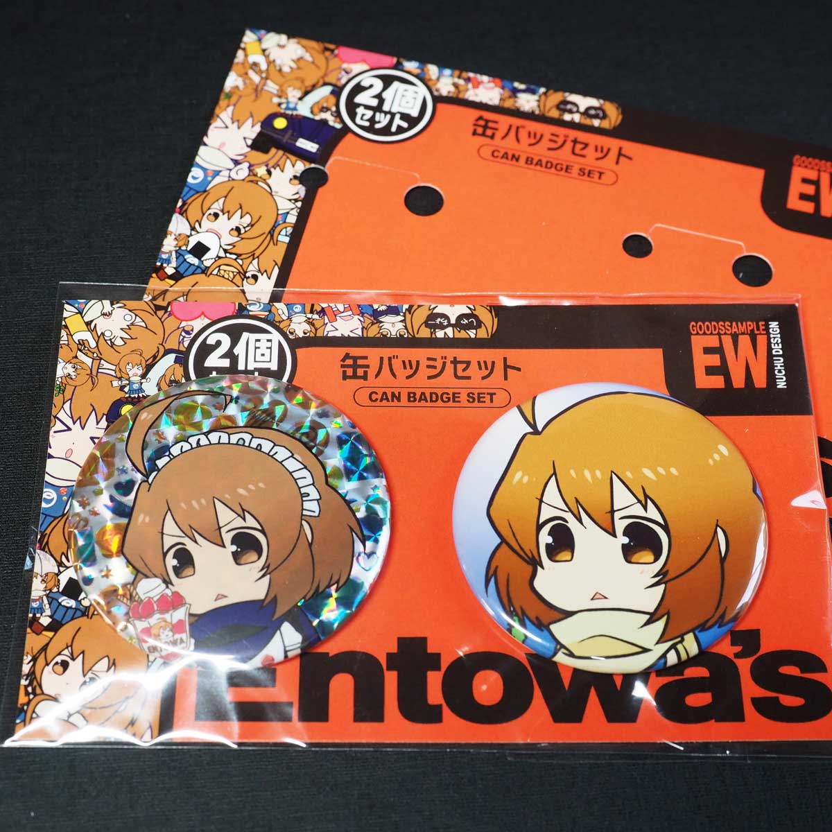イベントやキャンペーンに最適！缶バッジ2個セット用台紙で特別感を 