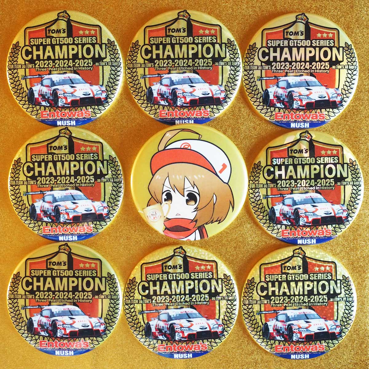 シリーズ優勝グッズ-黄金缶バッジ