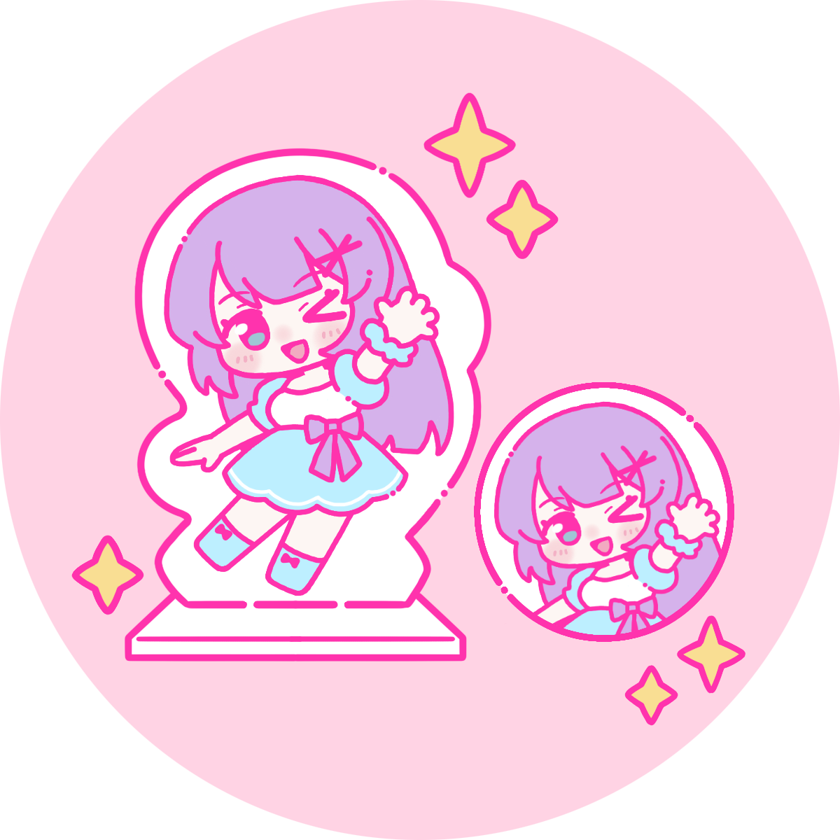 描き下ろしミニキャライラスト展示！